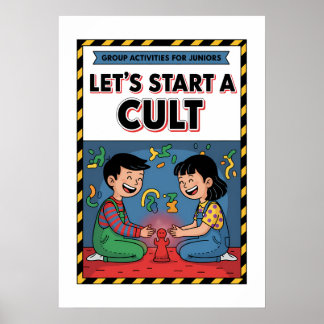 Laten we een cultclub starten poster