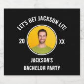 Laten we een Daverend Bachelorfeest houden Bier Etiket (Enkel label)