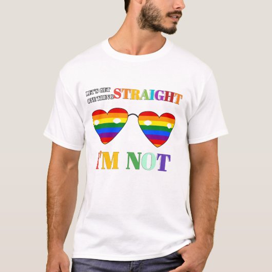 Laten we één ding duidelijk maken, dat ben ik niet t-shirt (Voorkant)