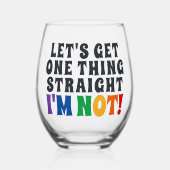 Laten we één ding halen, ik ben niet. wijnglas zonder voet (Voorkant)