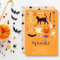 Laten we een enge oranje Halloween-feest geven