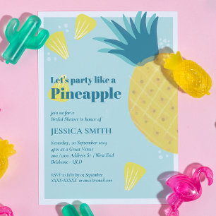 Laten we een feest houden als een ananas Vrijgezel Kaart