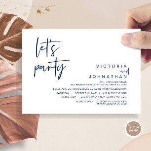 Laten we een feest houden, een wedstrijd uitnodige kaart