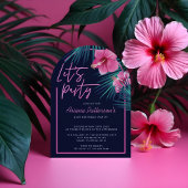 Laten we een feest houden met een elektrische neon kaart