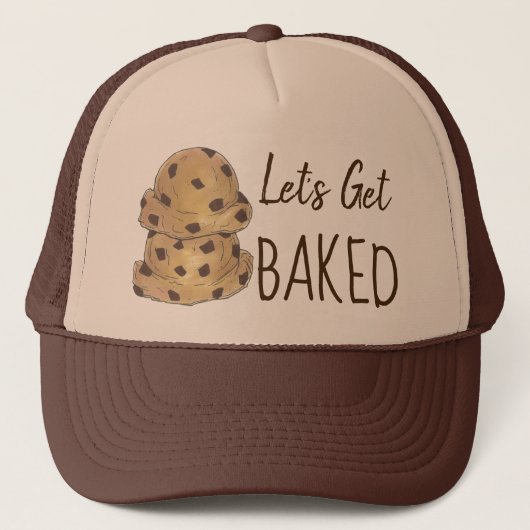 Laten we een gebarsten chocolade Chip Koekje Dough Trucker Pet (Voorkant)
