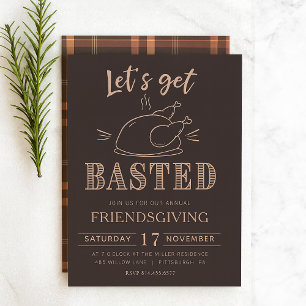 Laten we een gezellige Friendsgiving-viering hebbe Kaart