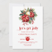Laten we een gezellige kerstfeest uitnodiging krij (Voorkant)