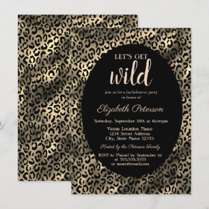 Laten we een handtas met gouden luipaard afdrukken kaart