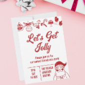 Laten we een Kerstfeest Vieren Rood Kaart