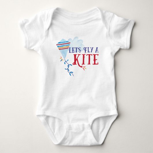 Laten we een Kite Kinder Bodysuit vliegen (Voorkant)