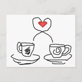 Laten we een kopje... briefkaart