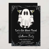 Laten we een laken gezicht krijgen Martini Hallowe Kaart (Voorkant / Achterkant)