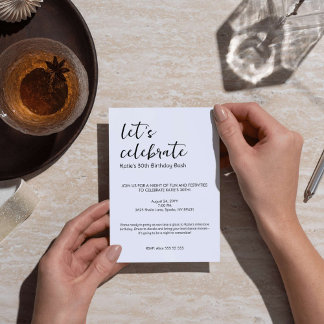 Laten we een mijlpaal verjaardagsfeest vieren kaart