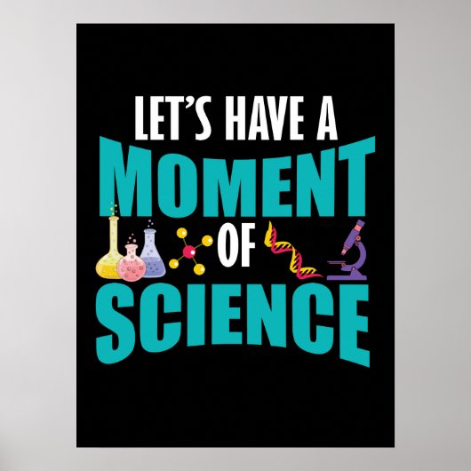 Laten we een moment van wetenschap hebben poster (Voorkant)