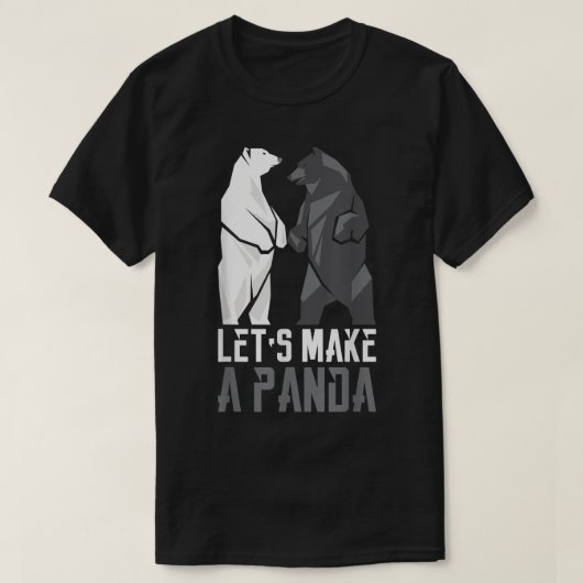 Laten we een Panda maken T-shirt (Design voorkant)