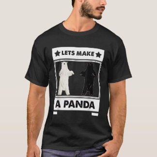 Laten we een panda maken t-shirt