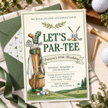 Laten we een Par-Tee verjaardagsfeest golf thema f