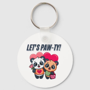Laten we een Poot-feestje geven met deze knuffel b Sleutelhanger