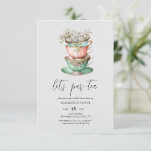 Laten we een Thee-Party geven Uitnodiging