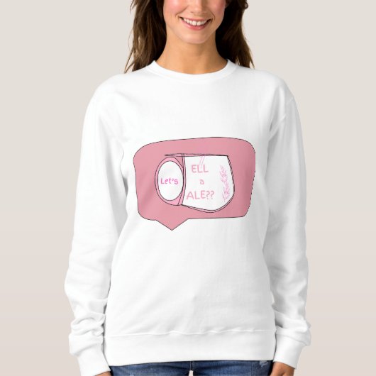 Laten we een verhaal vertellen - Tea Cup ontwerp Trui (Voorkant)