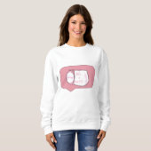 Laten we een verhaal vertellen - Tea Cup ontwerp Trui (Voorkant volledig)