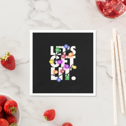 Laten we een verlichte kerstoutfit krijgen servet (Insitu)