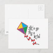 Laten we een vlieger maken briefkaart (Voorkant / Achterkant)