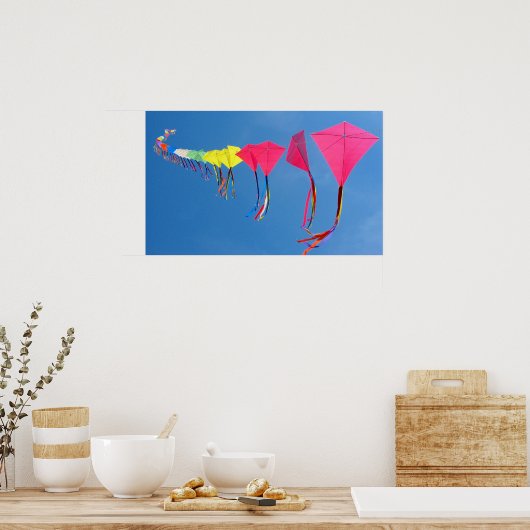 Laten we een vlieger vliegen! poster (Keuken)