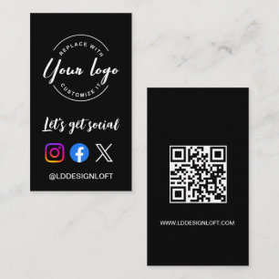 Laten we een website maken voor sociale media Aang Visitekaartje