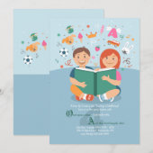 Laten we eens lezen over de uitnodiging (Voorkant / Achterkant)