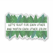 Laten we elkaars wortel bekijken en elkaar bekijke sticker (Voorkant)