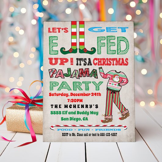Laten we Elveelheid oppakken aan de kerstpartij Kaart