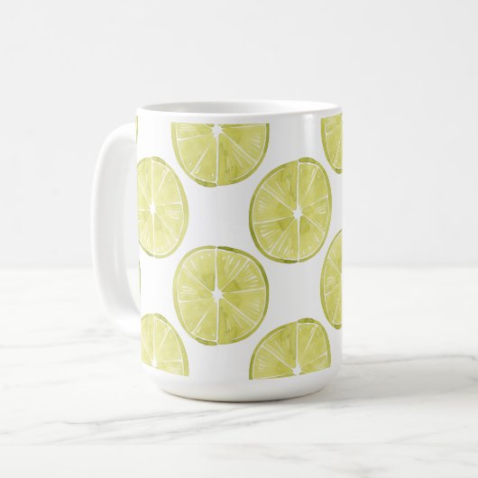 Laten we er eens over praten | Limoen Patroon Koffiemok (Voorkant links)