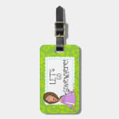 Laten we ergens heen gaan bagagelabel (Voorkant verticaal)