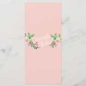 Laten we eten! | Desert Cactus Bloom 5 Cursus Brui Menu (Achterkant)