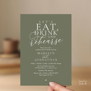 "Laten we eten, drinken en repeteren", Oefenavond Kaart