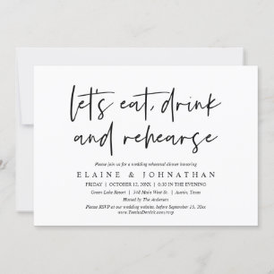 Laten we eten, Drinken en repetities, repetitief d Kaart