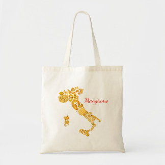 Laten we eten - Italiaanse pasta Canvas tas