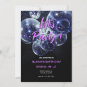 Laten we feest disco bal  kaart (Voorkant)