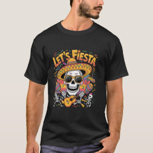 Laten we feest Mexicaans 5 De Mayo Grappig Cinco D T-shirt
