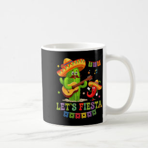 Laten we feest mexico feest taco gitaar cactus cin koffiemok