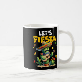 Laten we feest Mexico Fiesta Taco Gitaar Cactus Ci Koffiemok