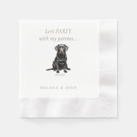 "Laten we feest Pet huwelijkscocktail