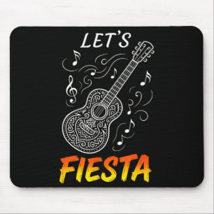Laten we feest vieren - cinco de mayo feest gitaar muismat