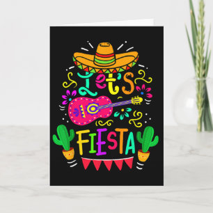 Laten we feest vieren Cinco De Mayo Mexicaans fees Kaart