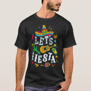 Laten we feest vieren Cinco De Mayo Mexicaans Fest T-shirt