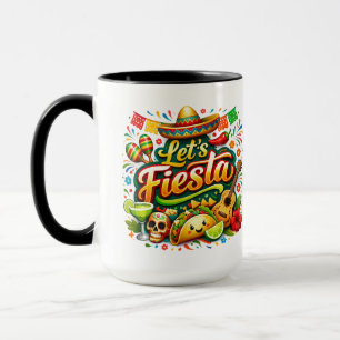 Laten we feest vieren Cinco De Mayo mok – Kleurrij