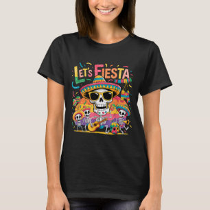Laten we feest vieren Mexicaans 5 de mayo grappig  T-shirt