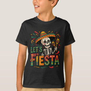 Laten we feest vieren Mexicaans 5 de mayo grappig  T-shirt