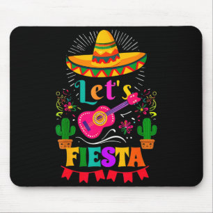 Laten we feest vieren Mexicaanse hoed cinco de may Muismat